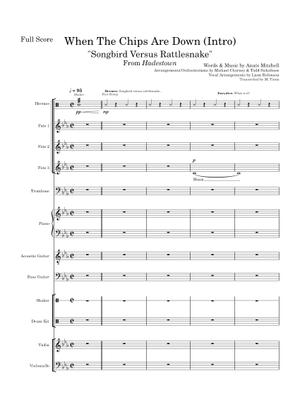 When The Chips Are Down Piano Solo Transcription Sheet Music with
