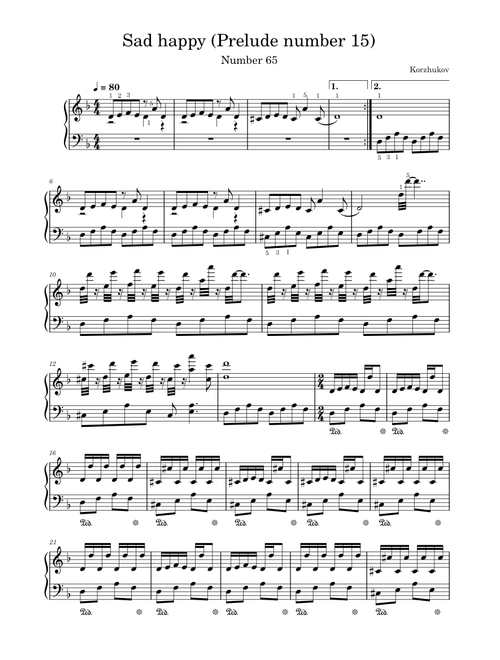 Sad happy (Prelude number 15) - Korzhukov