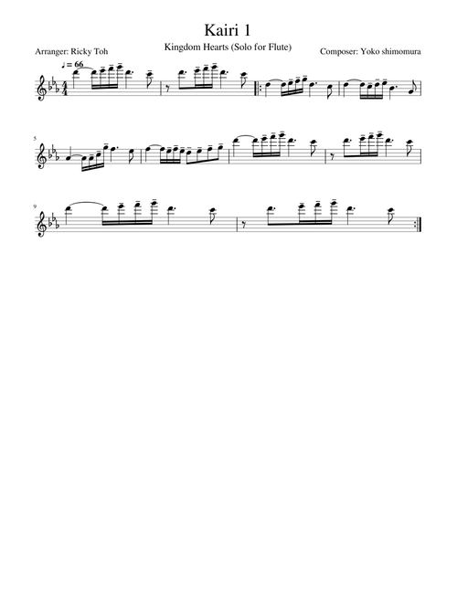 Kairi Theme 1 (Solo for Flute)