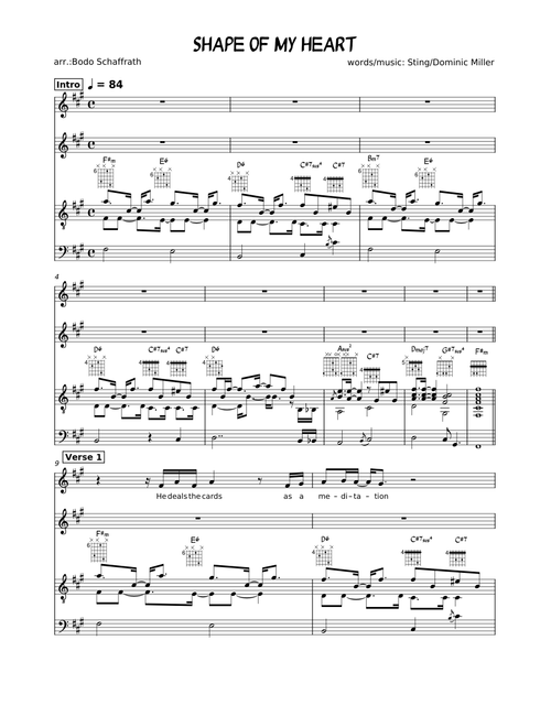 Shape of My Heart – Sting