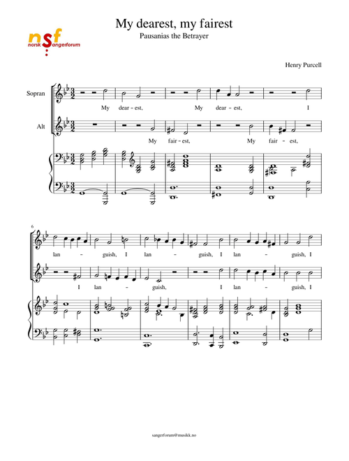 My dearest, my fairest SA Purcell