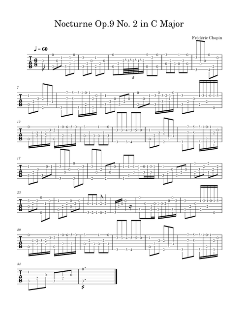 Nocturne Op 9 No 2 - Chopin