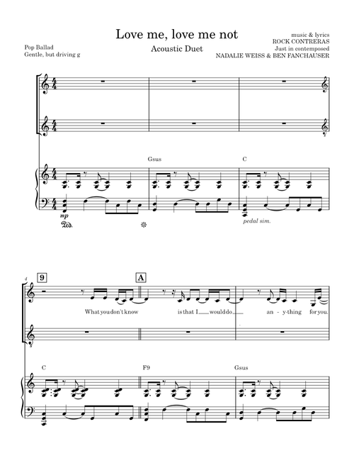 Love Me, Love Me Not: Duet – Joey Contreras