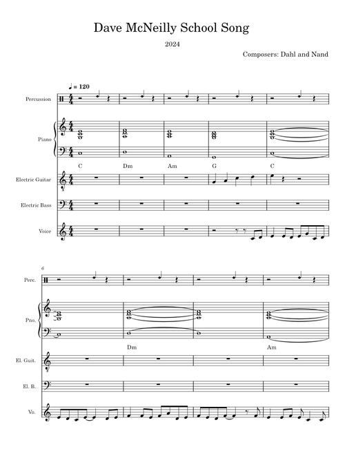 Dave McNeilly School Song - Dahl