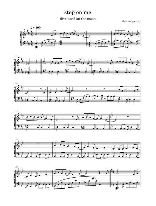 step on me – The Cardigans