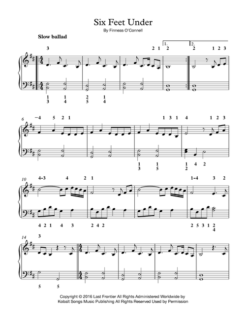 Six Feet Under (Arr. Andrew Goodloe) - Billie Eilish (Piano Solo)