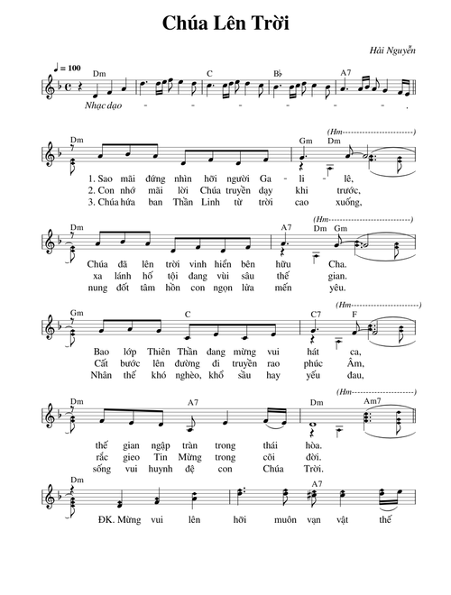 Chúa Lên Trời - Hải Nguyễn