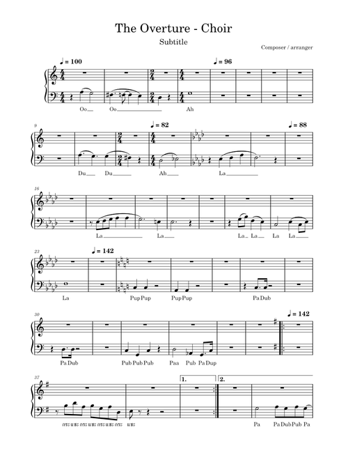 The Overture – Bass