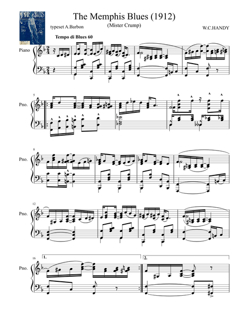 The Memphis Blues W.C Handy 1912
