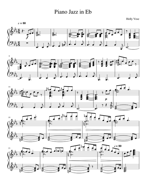 Piano Jazz in Eb 