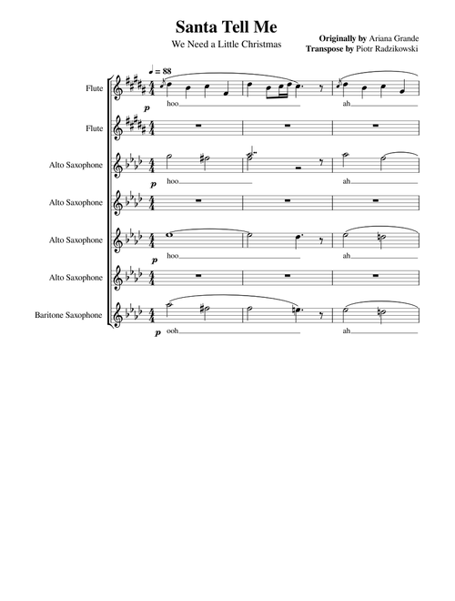 Santa Tell Me – Ariana Grande - orkiestra