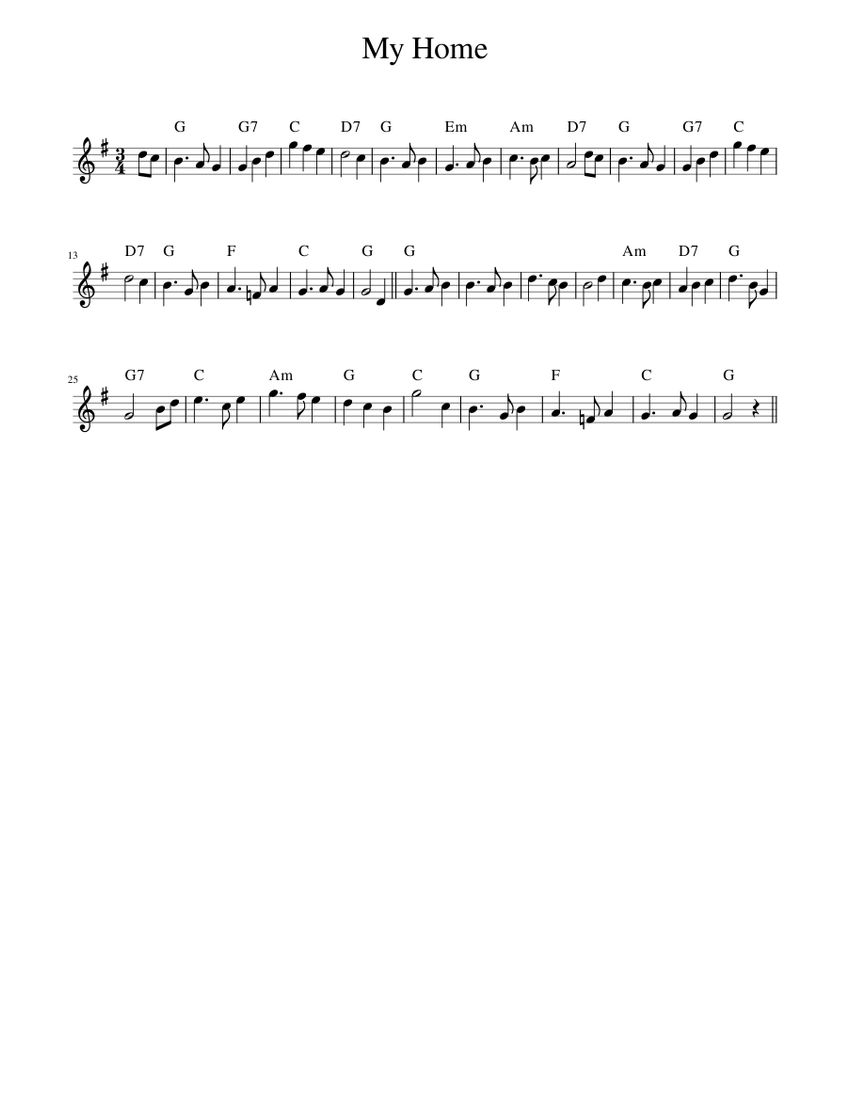 My Home Piano Tutorial