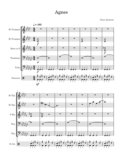 Agnes – Glass Animals Brass Quintet