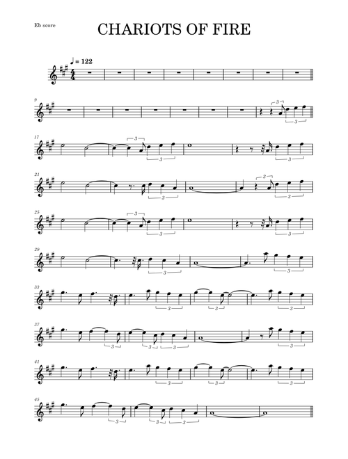 Chariots of Fire – Vangelis (ALTO SAX AFRO RMX)