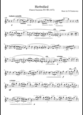 Free Chant D'automne (October From 'The Seasons' Op. 37) by Pyotr