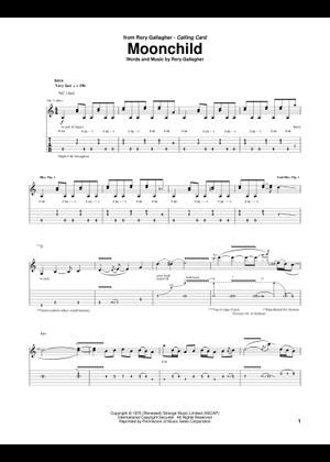 Moonchild Sheet Music with Chords for Bass guitar (Solo