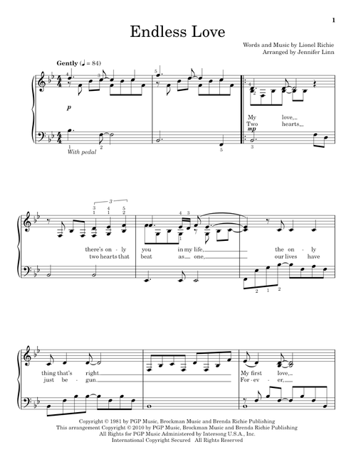 Endless Love (Arr. Jennifer Linn) - Diana Ross, Lionel Richie, Hal Leonard Student Piano Library (Educational Piano)