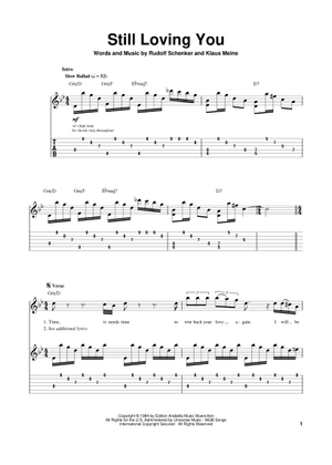 Play Official version of The zoo Sheet Music by Scorpions for