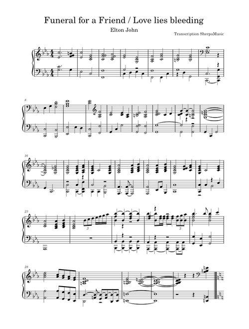Funeral for a Friend / Love Lies Bleeding – Elton John