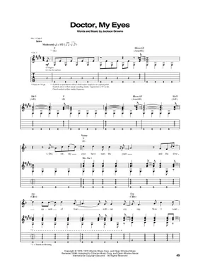Free Jackson Browne sheet music | Download PDF or print on Free Jackson Browne sheet music | Download PDF or print on