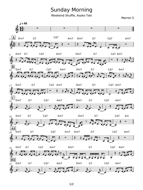 Sunday Morning - Maroon 5