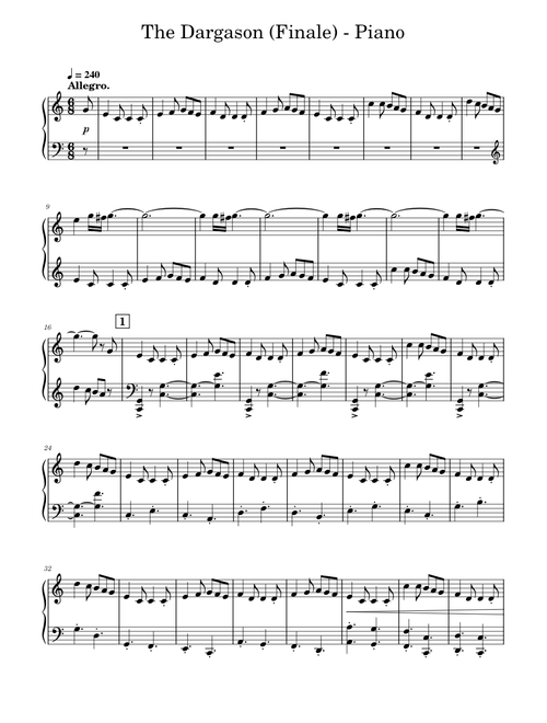 St. Paul's Suite: IV: Finale (Arr. piano solo)