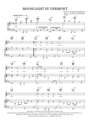 Moonlight In Vermont – Frank Sinatra, John Williams Moonlight In