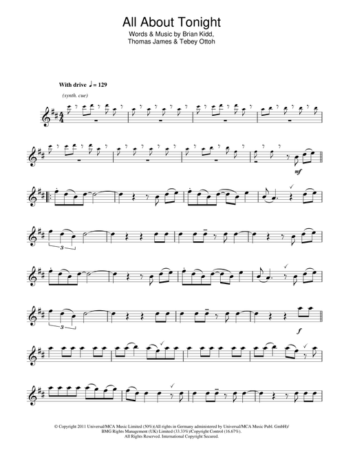 All About Tonight - Pixie Lott (Flute Solo)