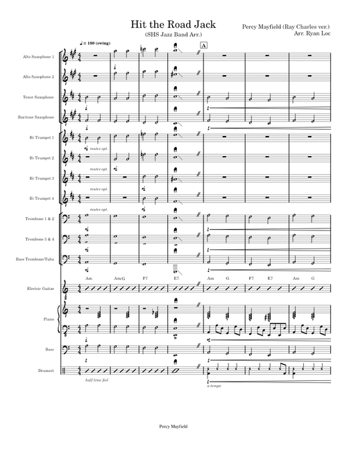 Hit the Road Jack (SHS Jazz Band Arr.) – Ray Charles