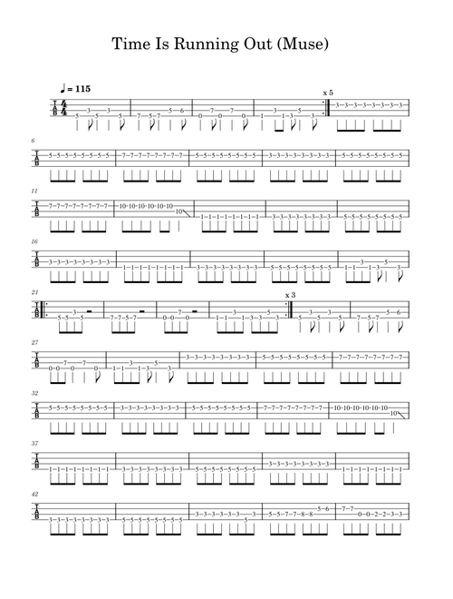 Time Is Running Out – Muse