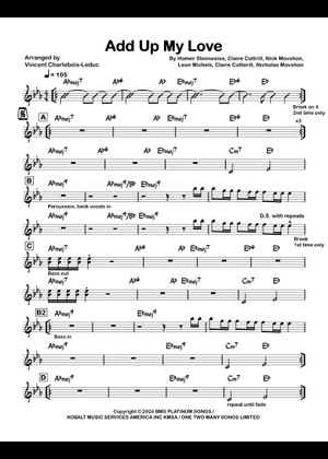 Play Official version of Add Up My Love Sheet Music by Clairo for