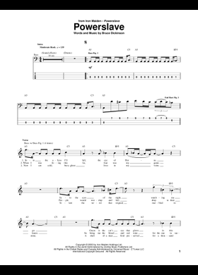 Free Powerslave by Iron Maiden sheet music | Download PDF or print