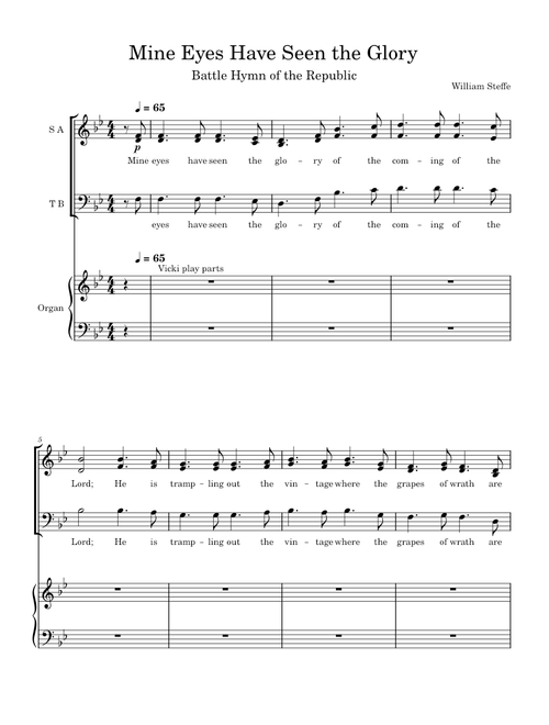 Battle Hymn of the Republic – Misc Traditional