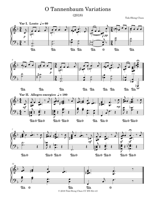 O Tannenbaum Variations