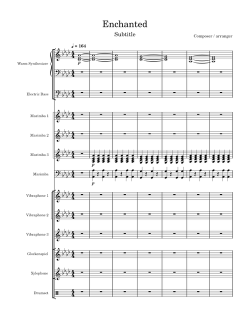 Enchanted – Taylor Swift (Percussion Ensemble Arrangment)