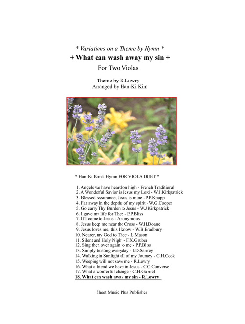What can wash away my sin (For Viola Duet) (Arr. Han-Ki Kim) - R.Lowry (Viola Duet)
