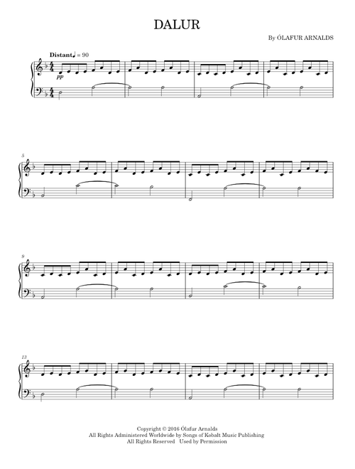 Dalur - Ólafur Arnalds (Piano Solo)