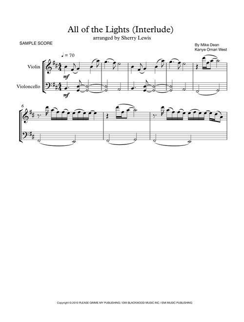 All Of The Lights Interlude (Arr. Sherry Lewis) - Mike Dean, Kanye Omari West (Instrumental Duet)
