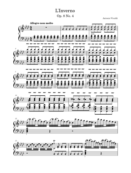 The Four Seasons - L'Inverno