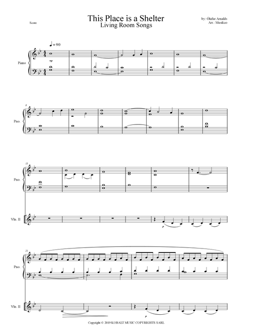 This Place Is A Shelter (Arr. Musikeo) - Olafur Arnalds (String Ensemble)