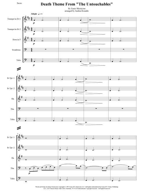 Death Theme (Arr. Andrea Bonaldo) - Ennio Morricone (Brass Ensemble)