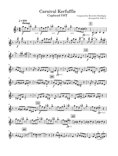Carnival Kerfuffle – Kristofer Maddigan for Clarinet B♭