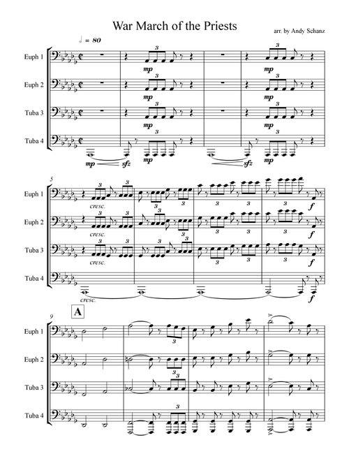 War March of the Priests (Arr. Andy Schanz) - Felix Mendelssohn (Instrumental Duet)