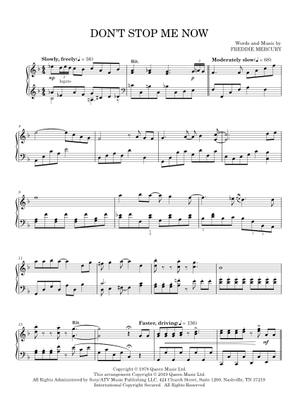 Don't Stop Me Now - Queen (Piano Solo)
