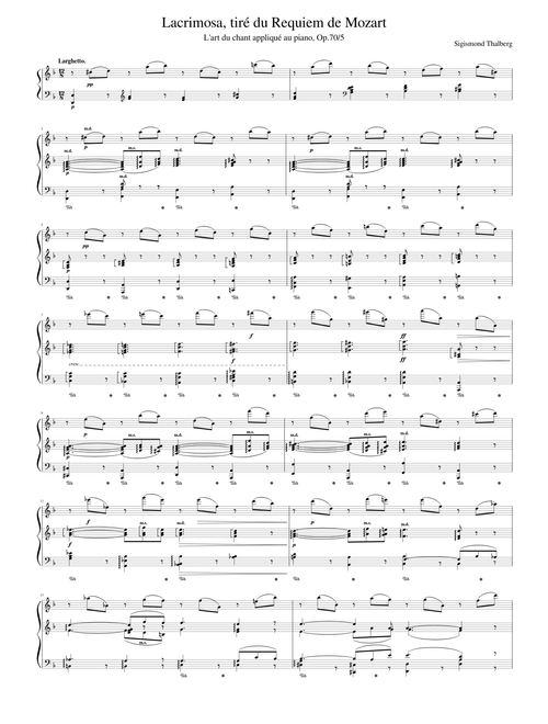 Lacrimosa (arr. by Thalberg)