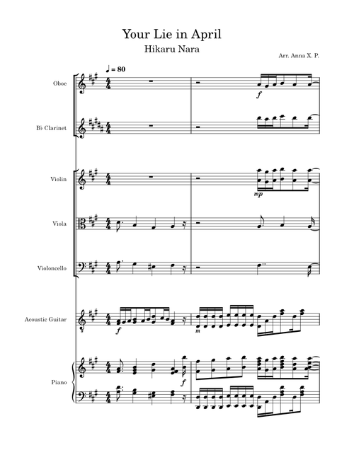 Your Lie In April opening theme
