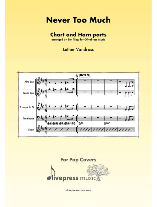 Never Too Much (Arr. Ben Trigg) - Luther Vandross (Small Ensemble)