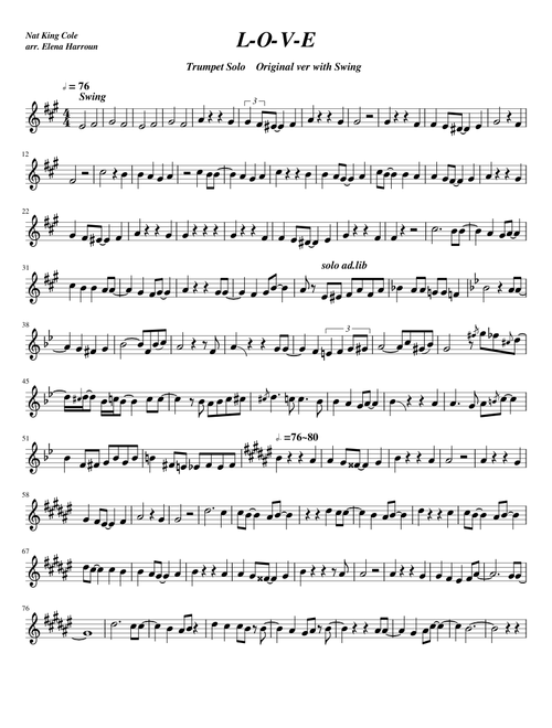 L-O-V-E Trumpet Solo