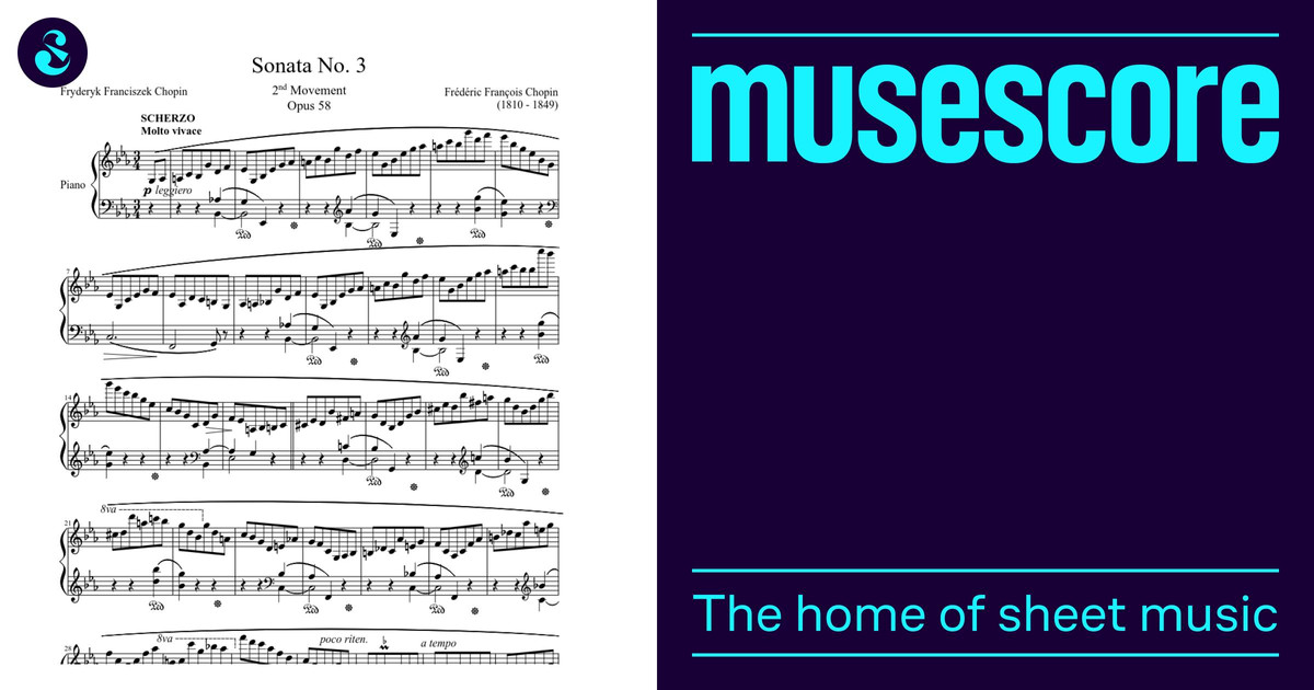 Sonata No. 3, 2nd Movement Sheet Music for Piano (Solo