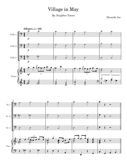 The Village In May - Joe Hisaishi